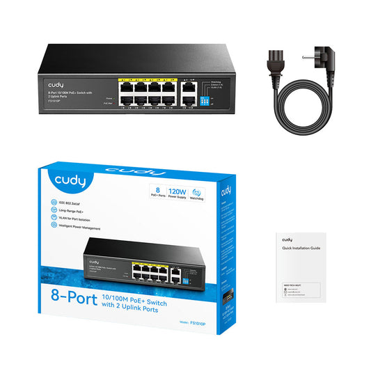 Switch Ethernet 8 Ports POE Cudy