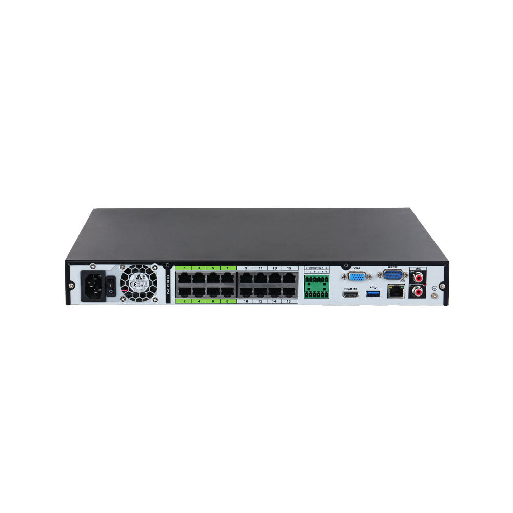 Enregistreurs de vidéosurveillance DAHUA 16 CANAUX POE avec sorties d'alarme et ACUPICK