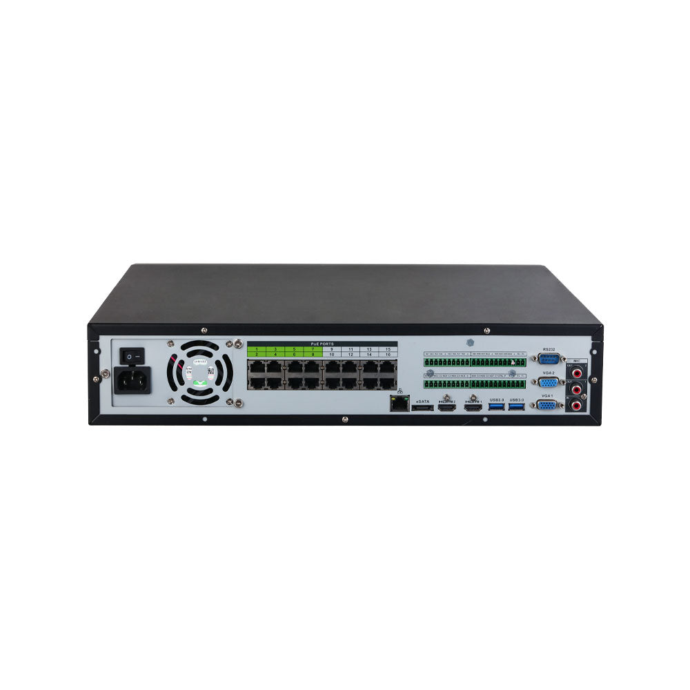 Enregistreurs de vidéosurveillance DAHUA 32 CANAUX POE avec sorties d'alarme et ACUPICK - 8 disques durs