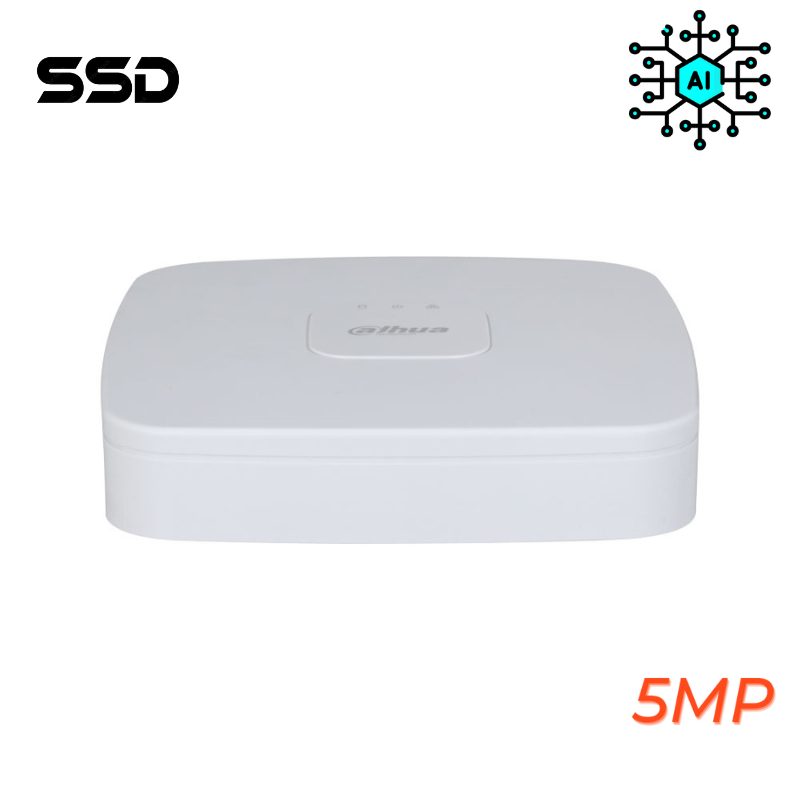 Enregistreur de vidéosurveillance DAHUA 4 canaux analogique très haute définition 5MP avec SSD 1TO