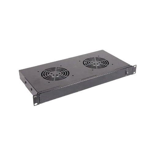 TIROIR DE VENTILATION RACKABLE 1U 2 VENTILATEURS AVEC THERMOSTAT