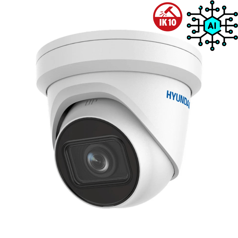 Caméra de surveillance IA dôme IP HYUNDAI avec zoom - Série IA - Direct - Sécurité - Boutique