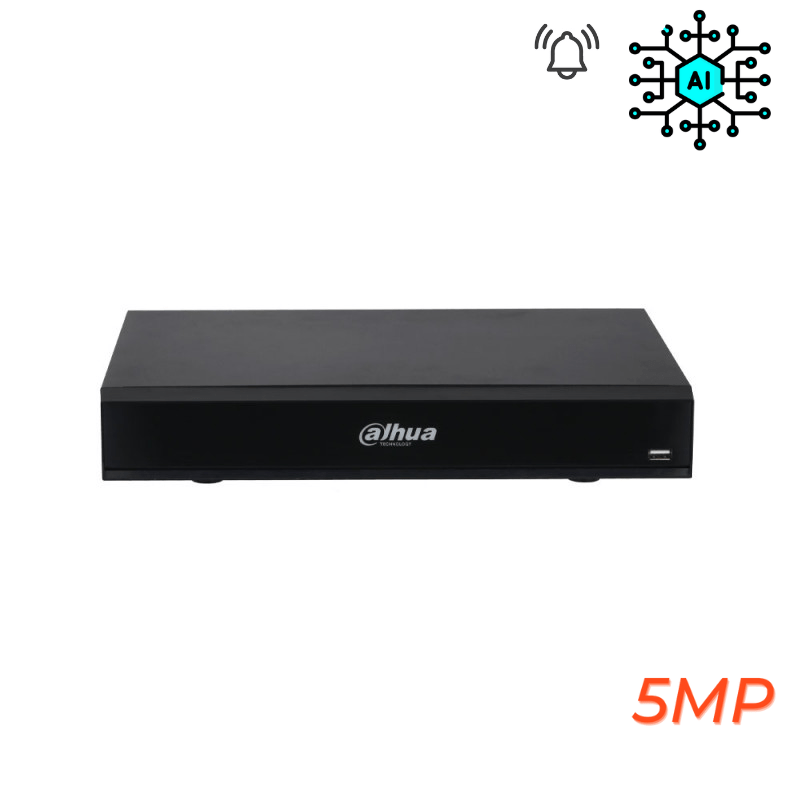 Enregistreur de vidéosurveillance DAHUA 4 canaux analogique très haute définition 5MP avec sortie d'alarme - Direct - Sécurité - Boutique