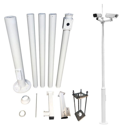 Mât spécial vidéosurveillance - Poteau Vidéosurveillance de 6 mètres - Direct - Sécurité - Boutique