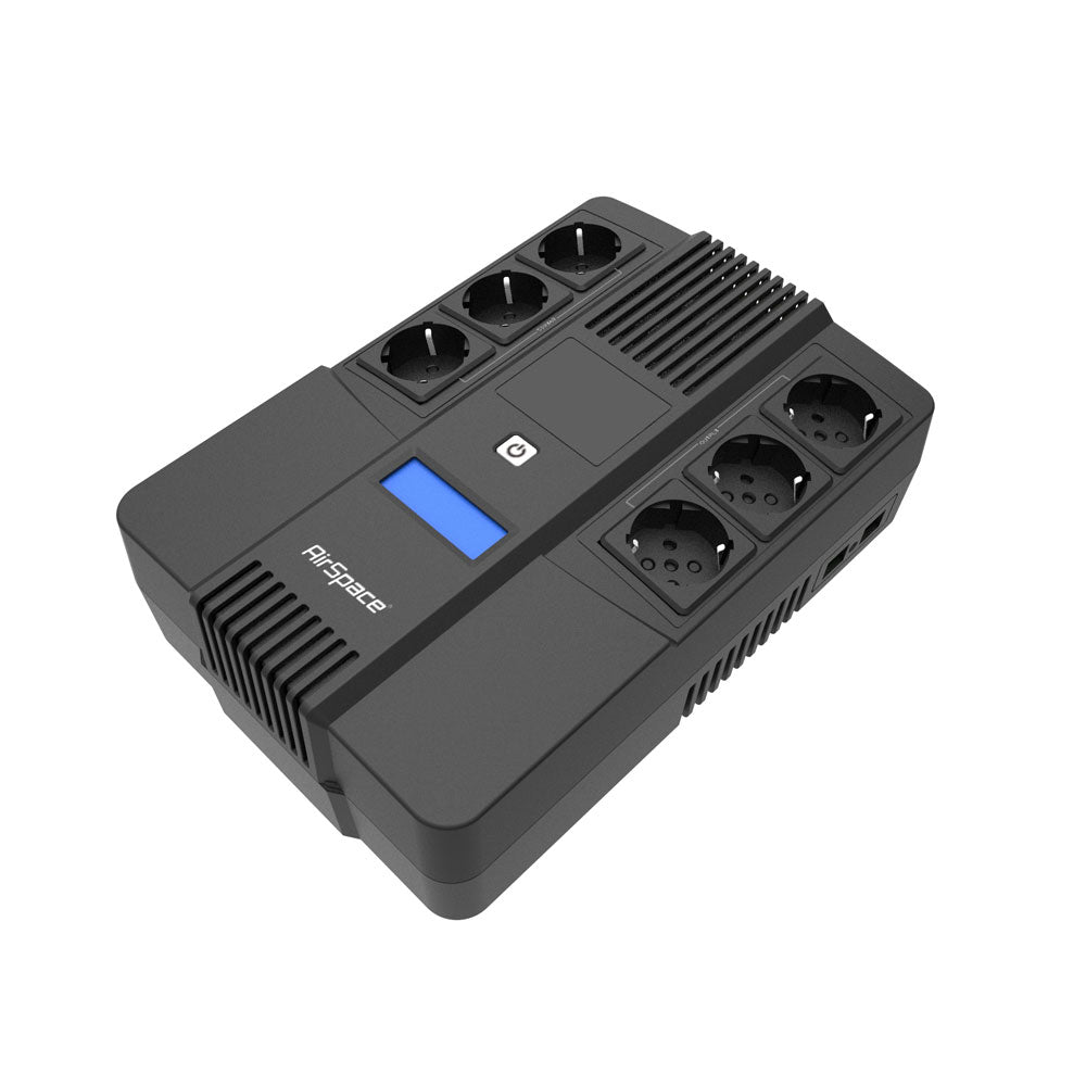 Onduleur avec 6 prises 650VA / 360W - Direct - Sécurité - Boutique