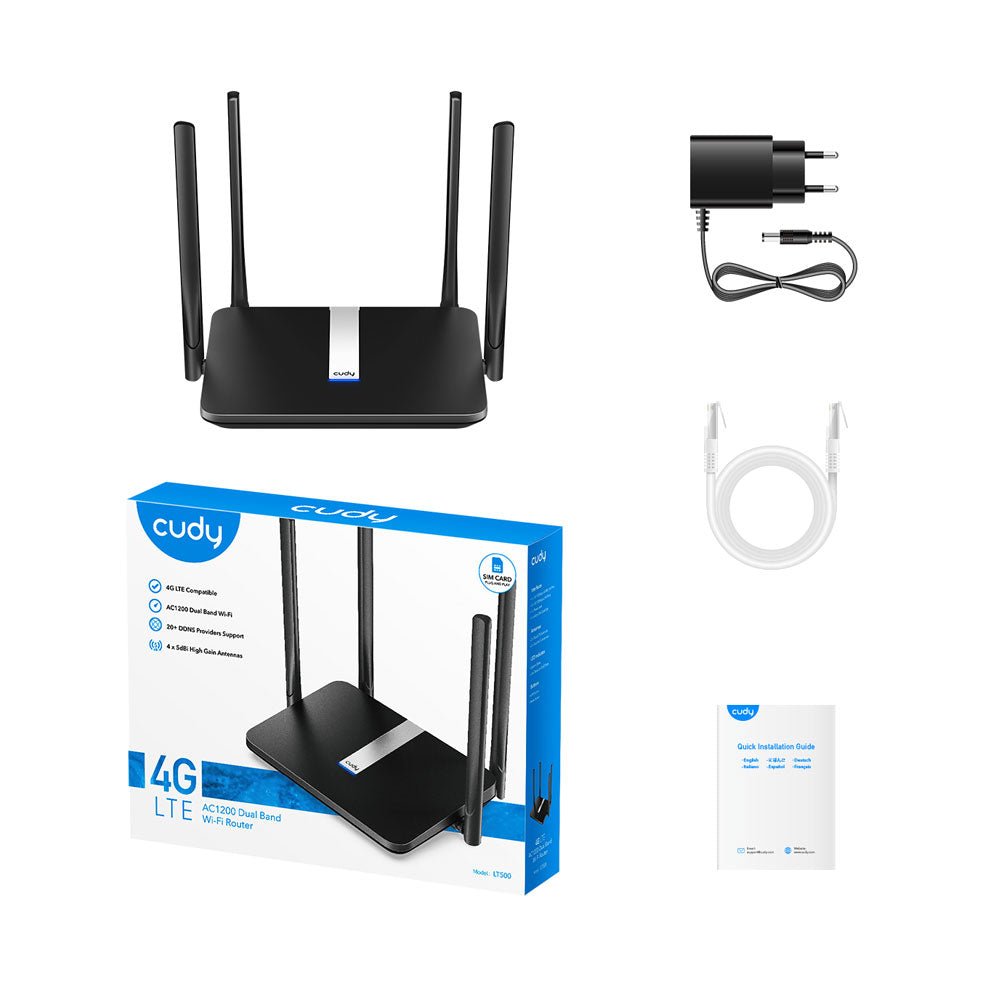 Routeur 4G LTE pour l'intérieur CUDY LT500 - Direct - Sécurité - Boutique