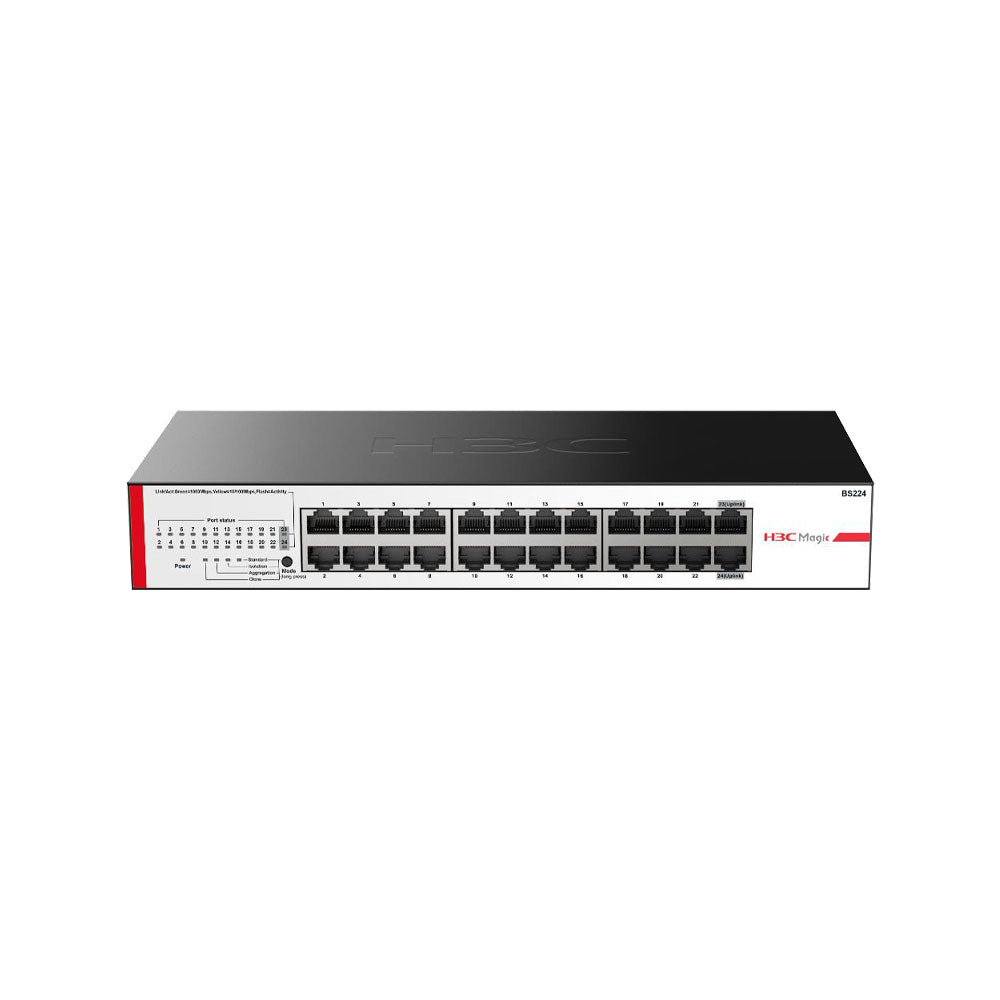 Switch Ethernet 24 ports Gigabit H3C - Direct - Sécurité - Boutique