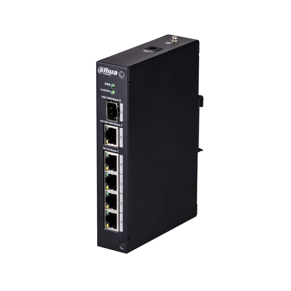 Switch Ethernet de gamme industrielle DAHUA - 6 ports - Direct - Sécurité - Boutique