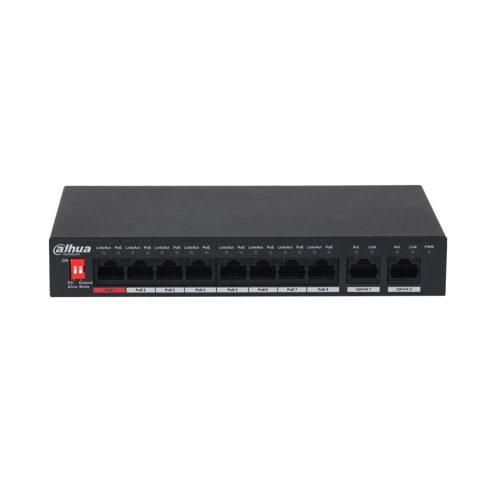 Switch POE 8 ports DAHUA - Direct - Sécurité - Boutique