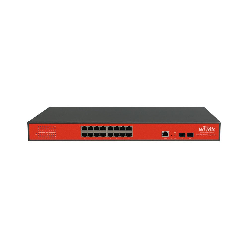 Switch POE gérable 16 ports WITEK - Direct - Sécurité - Boutique