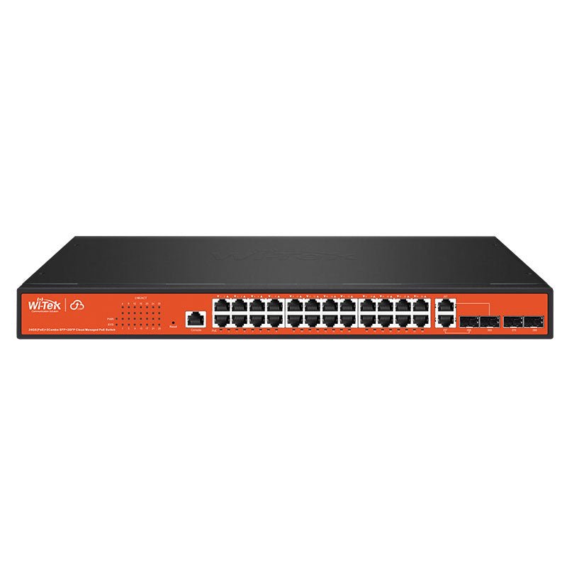 Switch POE gérable 24 ports WITEK - Direct - Sécurité - Boutique