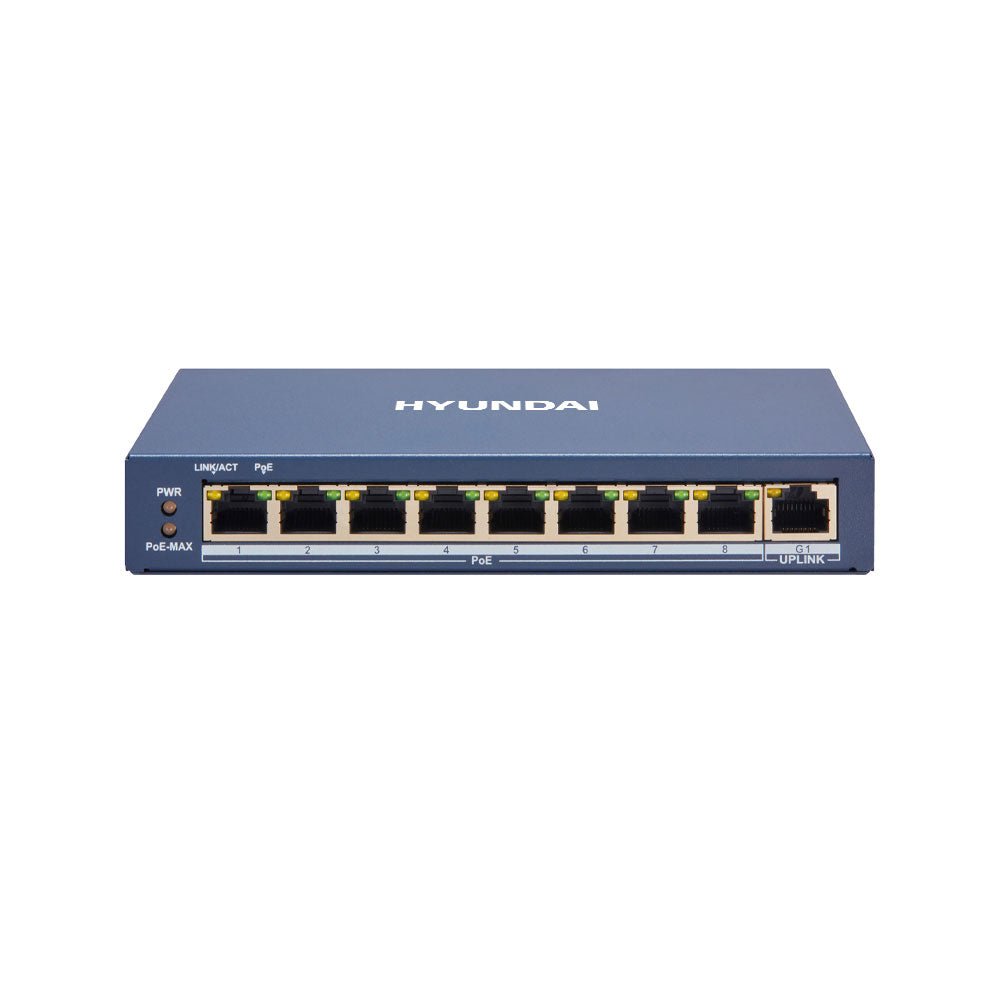 Switch POE gérable 8 ports HYUNDAI - Direct - Sécurité - Boutique