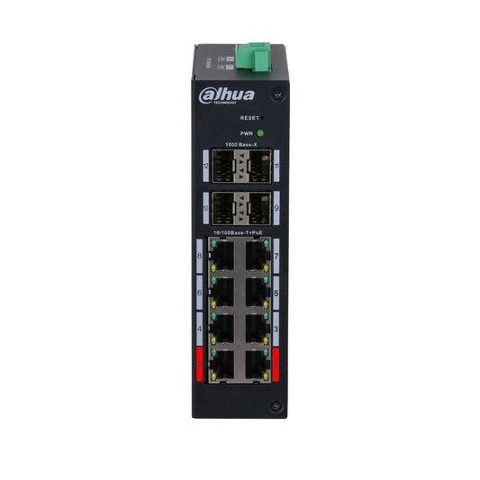 Switch POE gérable industriel 8 ports DAHUA - Direct - Sécurité - Boutique