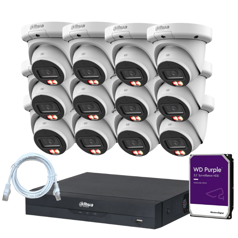 Kit de 12 caméras de surveillance DAHUA - Série Pro AcuPick