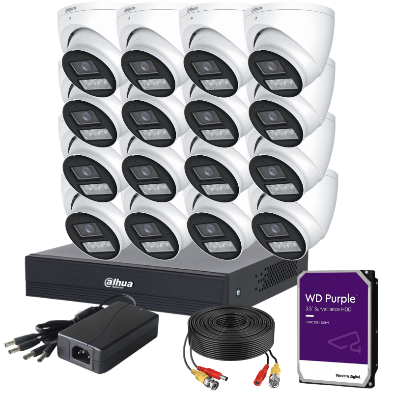 Kit de 16 caméras de surveillance analogique DAHUA - Série Pro