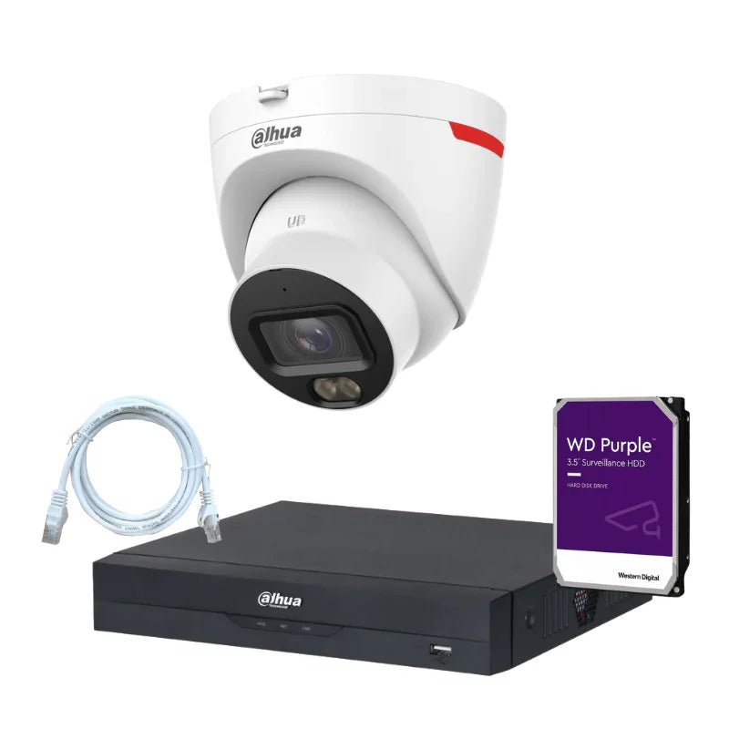 Kit de 1 caméra de surveillance DAHUA - Série WizColor