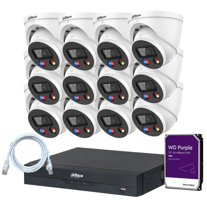 Kit de 12 caméras de surveillance DAHUA - Série TiOC