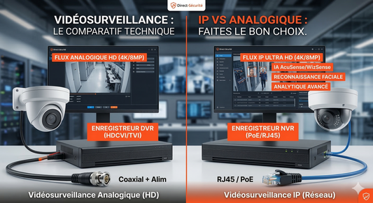 Vidéosurveillance IP vs Analogique : Le Comparatif Complet pour Bien Choisir en 2026
