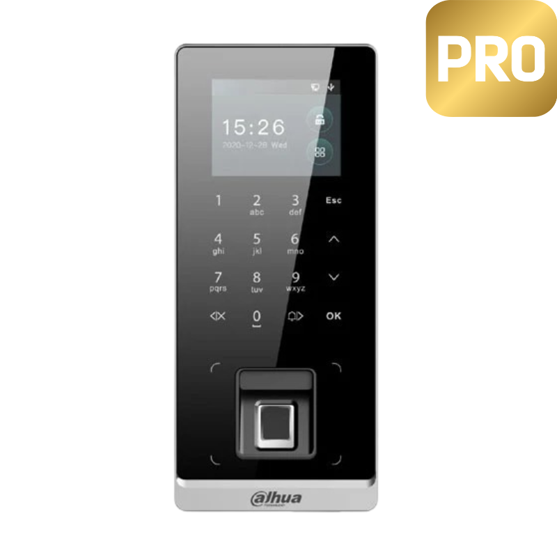 Lecteur autonome Dahua - Carte, code et empreinte Pro