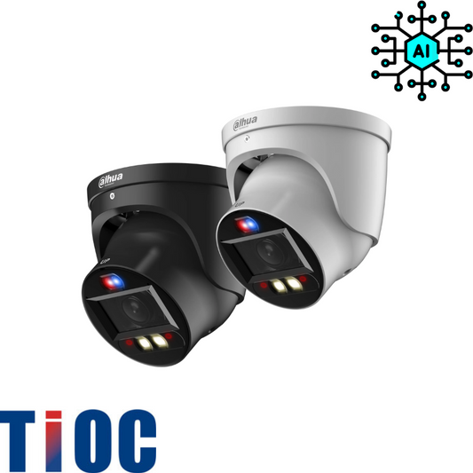 Caméra de surveillance dôme IP DAHUA avec zoom - Série IA TiOC