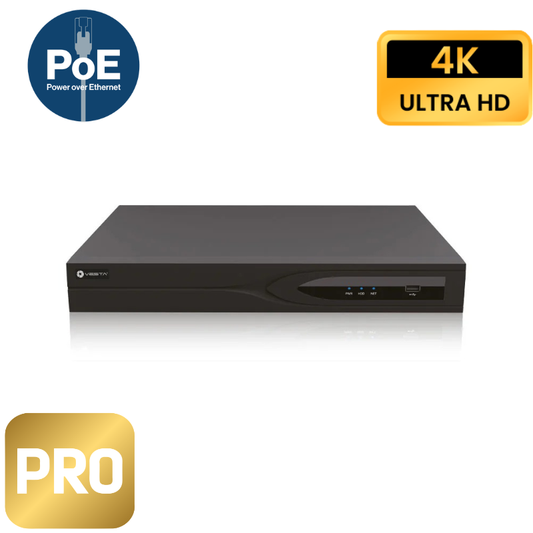 Enregistreur de vidéosurveillance IP VESTA 8 CANAUX POE - Pro