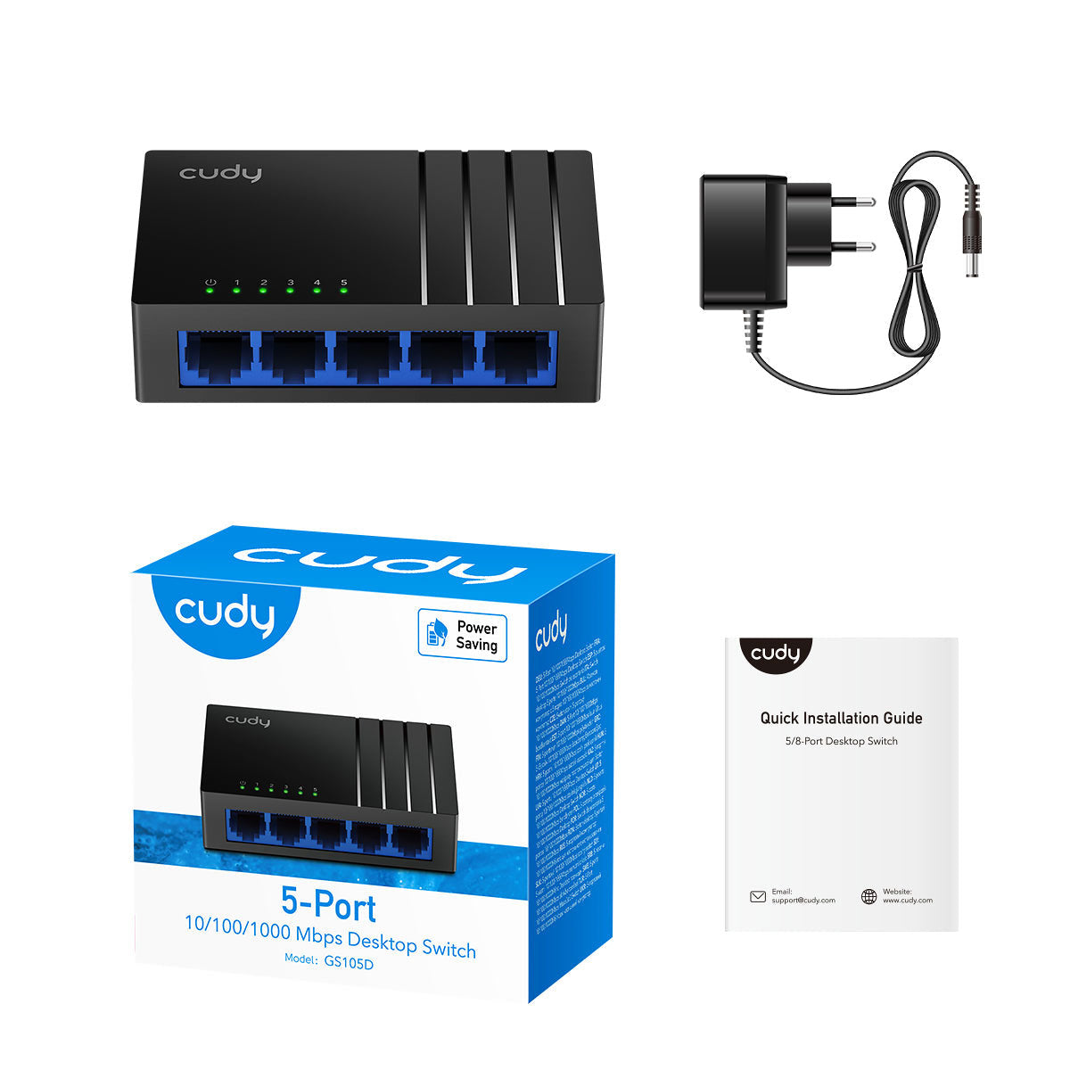 Switch Ethernet Gigabit 5 Ports Cudy