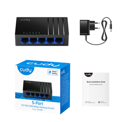 Switch Ethernet Gigabit 5 Ports Cudy
