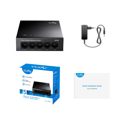 Switch Ethernet Gigabit 5 Ports Cudy - Gamme Pro