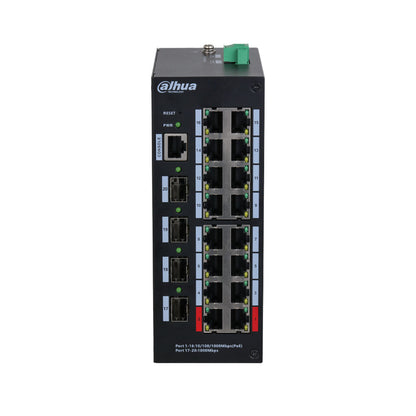 Switch Ethernet industriel 16 Ports POE avec Cloud - DAHUA