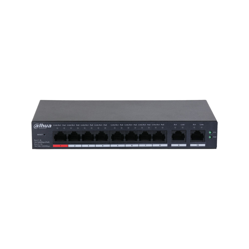 Switch Ethernet 8 Ports POE avec Cloud - DAHUA