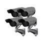 Pack de 4 caméras de surveillance factice solaire pour la dissuasion