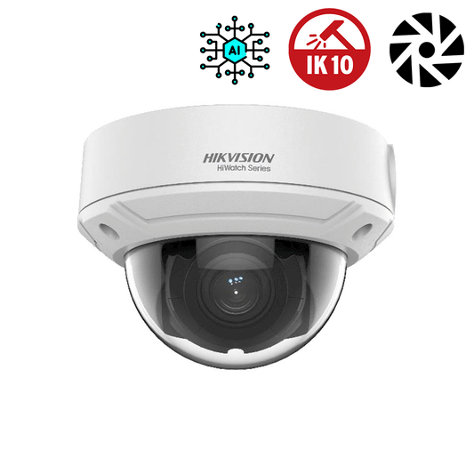 Caméra de surveillance dôme IP anti-vandalisme HIKVISION avec zoom motorisée et IA