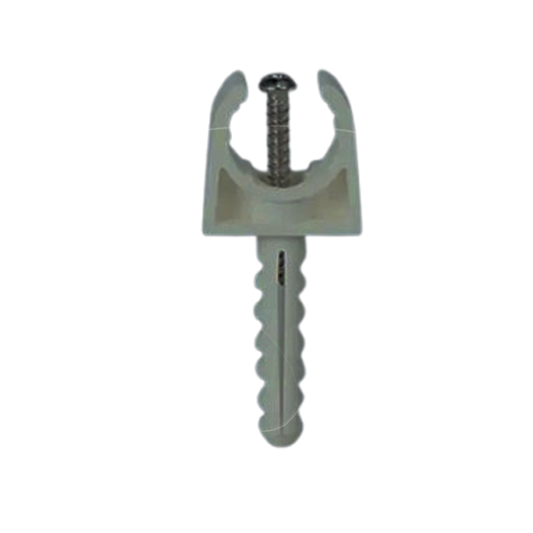 Sachet de 100 accroches simples avec cheville pour tube