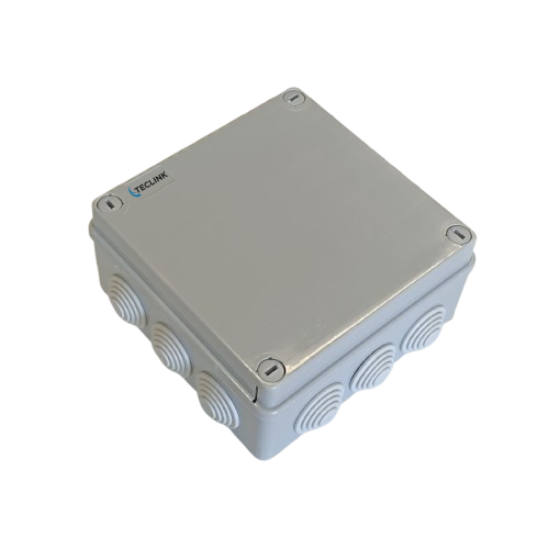 Boîte de dérivation étanche IP65 TECLINK grise 150x150 mm