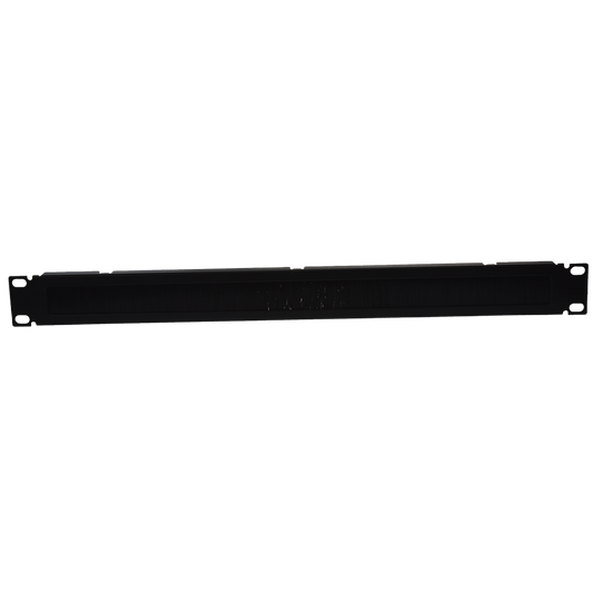 PASSE CÂBLE 1U 19" AVEC BROSSE NOIR