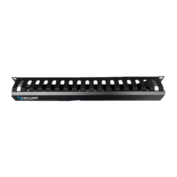 GUIDE PASSE CÂBLE NOIR 19" 1U