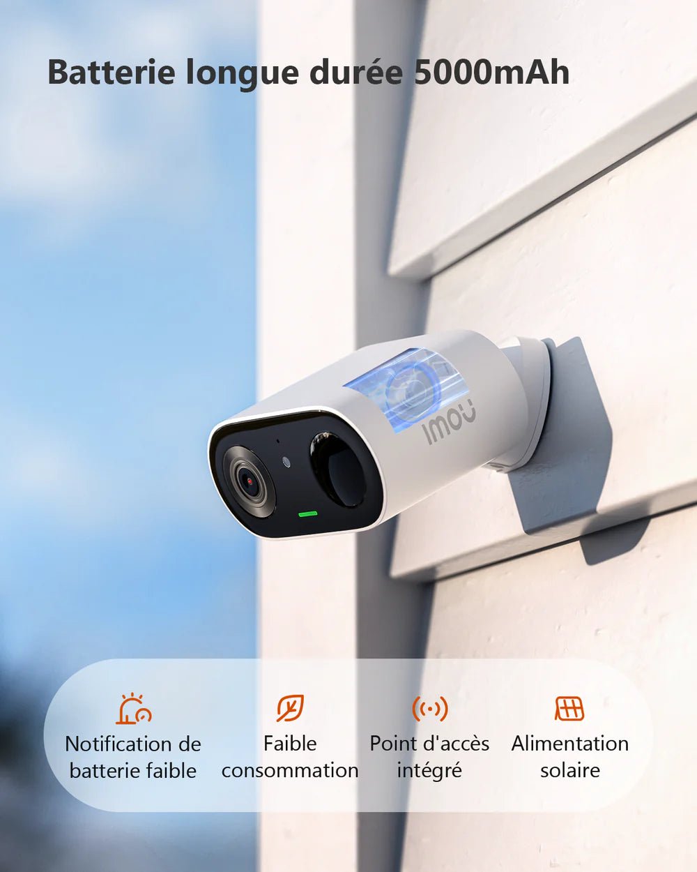 Caméra 100% autonome avec batterie et panneau solaire - Direct - Sécurité - Boutique