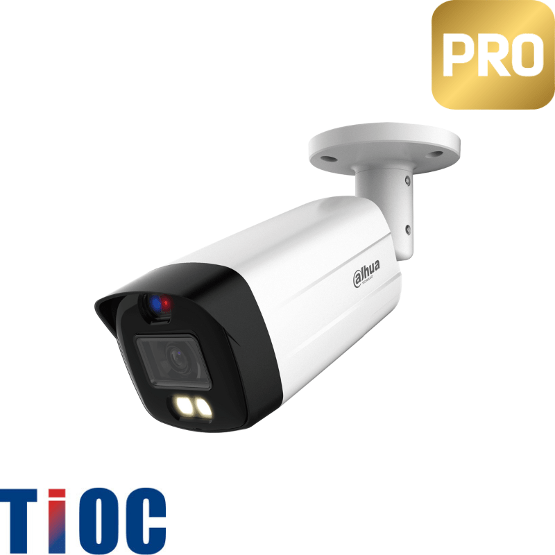 Caméra de surveillance Bullet DAHUA analogique avec dissuasion active - Direct - Sécurité - Boutique