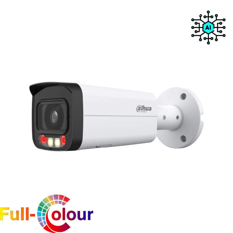 Caméra de surveillance Bullet DAHUA avec vision nocturne en couleur et IA - Direct - Sécurité - Boutique