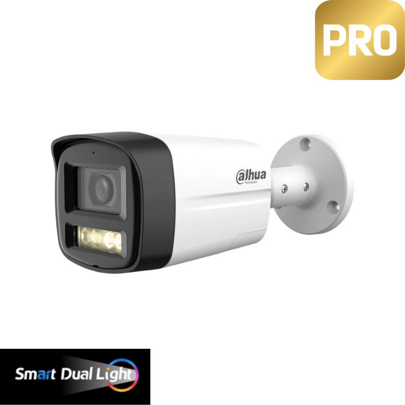 Caméra de surveillance Bullet extérieure analogique DAHUA - Série Pro Smart Light - Direct - Sécurité - Boutique