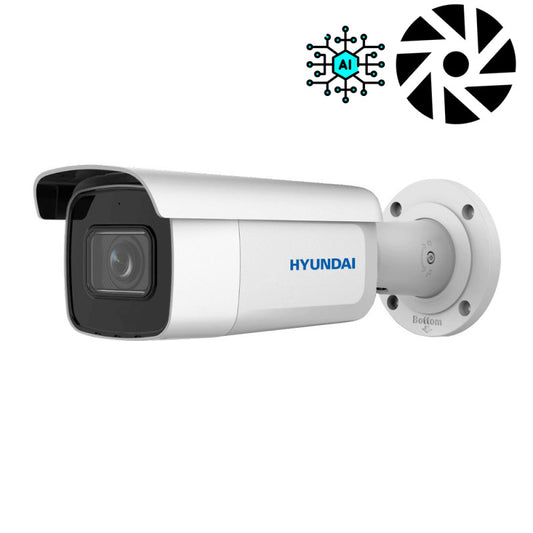 Caméra de surveillance bullet IP HYUNDAI avec zoom et IA