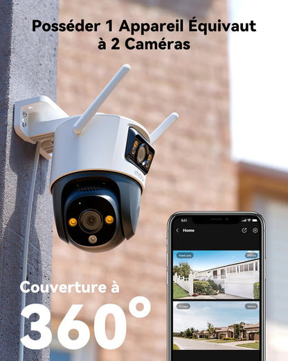 Caméra de surveillance IMOU Double Objectif pour l'extérieur avec détection de mouvement et haut parleur - Direct - Sécurité - Boutique