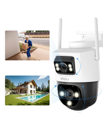 Caméra de surveillance IMOU Double Objectif pour l'extérieur avec détection de mouvement et haut parleur - Direct - Sécurité - Boutique