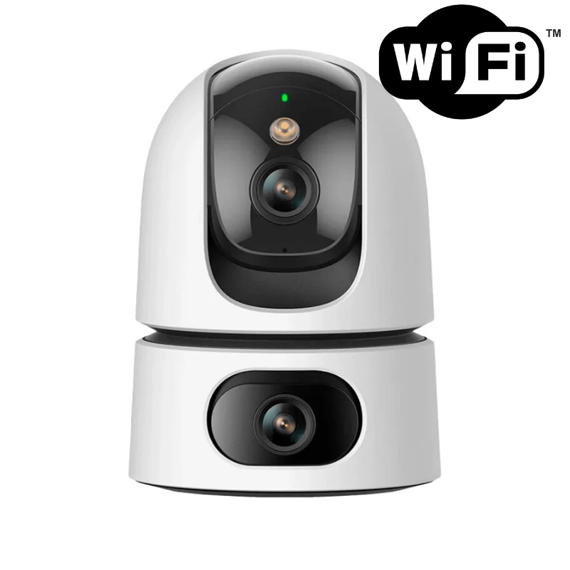 Caméra de surveillance IMOU Double Objectif pour l'intérieur avec détection de mouvement et haut parleur - Direct - Sécurité - Boutique