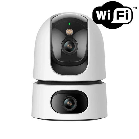 Caméra de surveillance IMOU Double Objectif pour l'intérieur avec détection de mouvement et haut parleur - Direct - Sécurité - Boutique