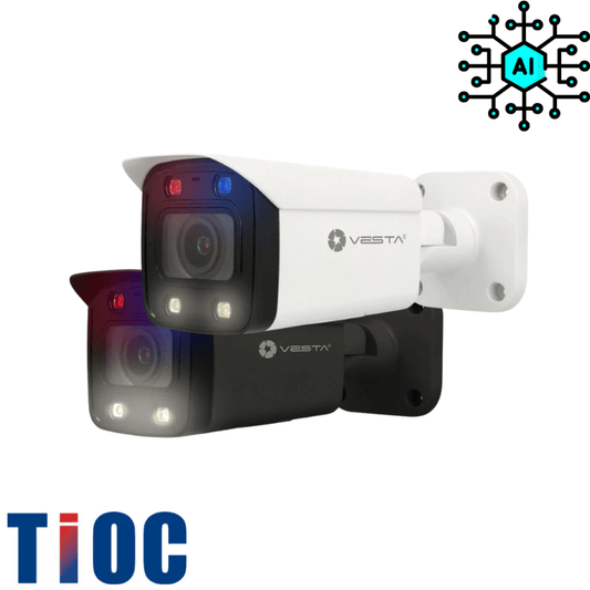 Caméra de surveillance IP Bullet extérieur VESTA avec zoom - IA - Direct - Sécurité - Boutique