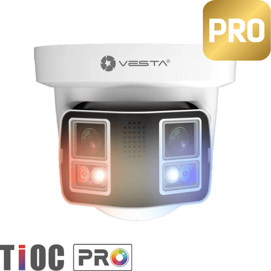 Caméra de surveillance IP Dôme VESTA panoramique - Série TiOC Pro - Direct - Sécurité - Boutique