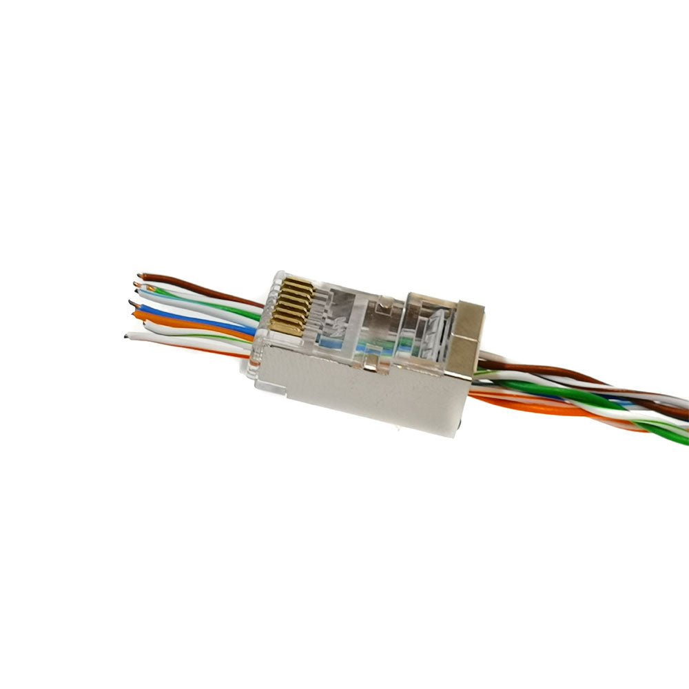 Connecteur blindé facile à sertir RJ45 Cat 5 - Direct - Sécurité - Boutique