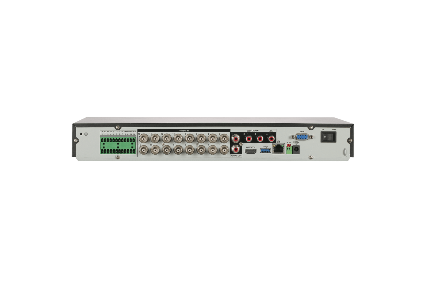 Enregistreur de vidéosurveillance DAHUA 16 canaux analogique très haute définition 8MP avec sortie d'alarme et IA - 2 disques durs - Direct - Sécurité - Boutique