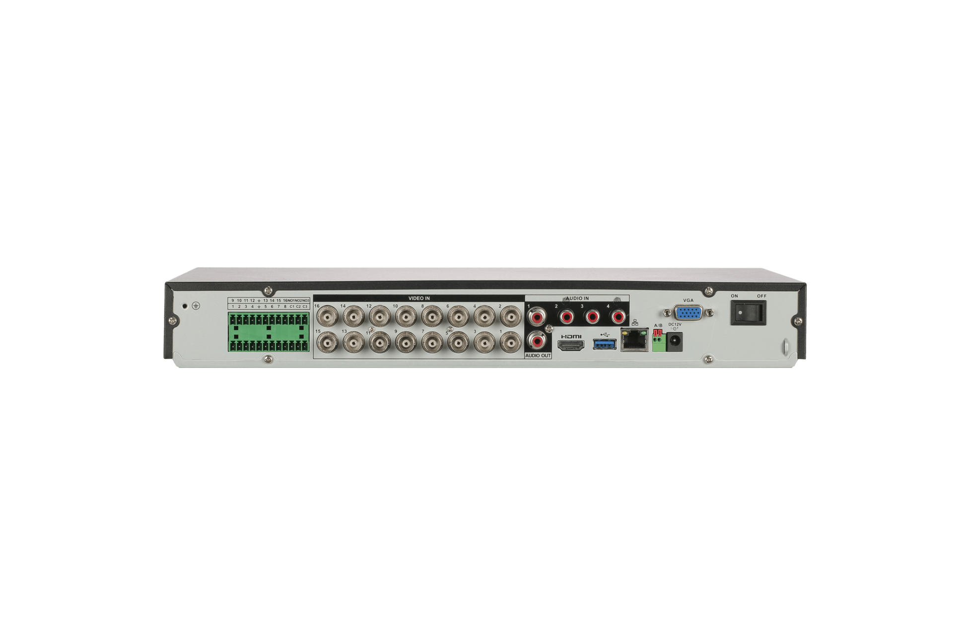 Enregistreur de vidéosurveillance DAHUA 16 canaux analogique très haute définition 8MP avec sortie d'alarme et IA - 2 disques durs - Direct - Sécurité - Boutique